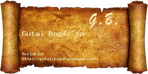 Gutai Bogáta névjegykártya
